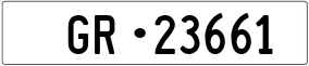 Trailer License Plate